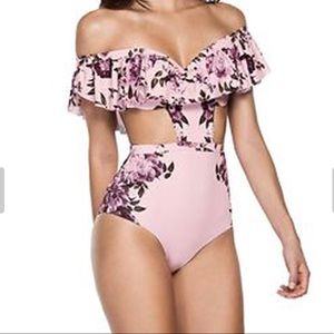 NWOT Floral one piece swimsuit